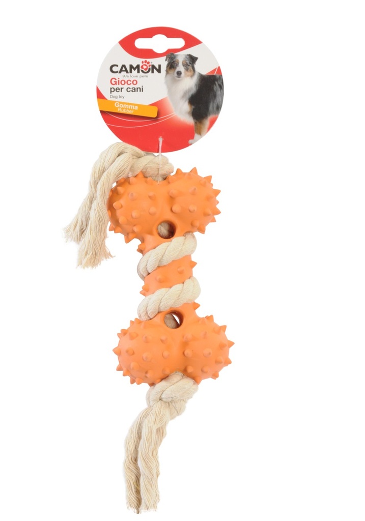 Jouet Pour Chien - OS en Caoutchouc Avec Corde
