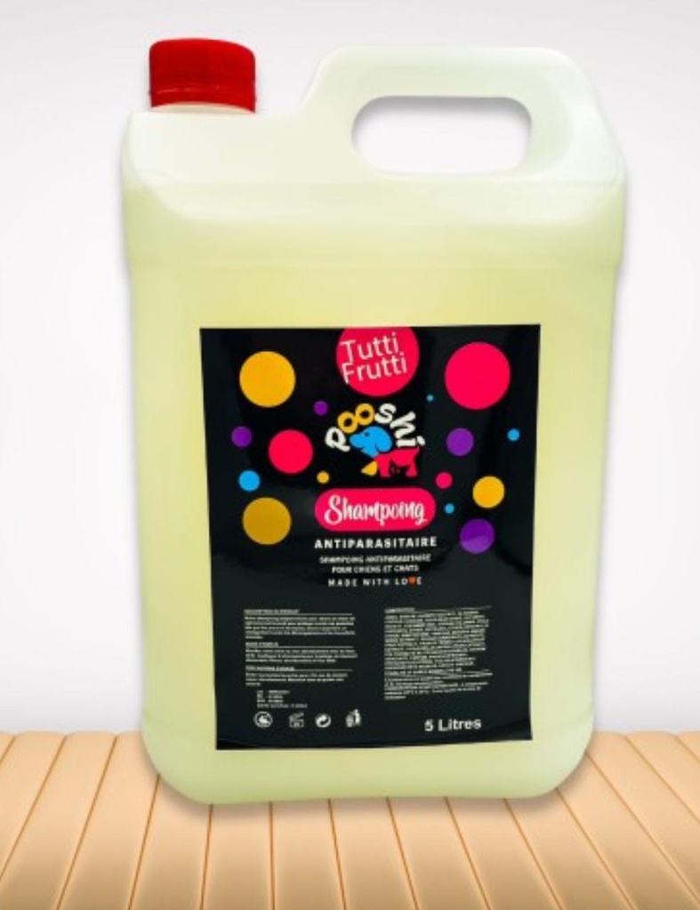 Pooshi Shampoing Antiparasitaire - 5L