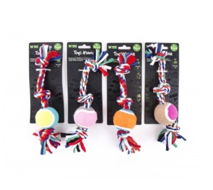 Jouet Pour Chiot Corde + Balle De Tennis MARTIN SELLIER