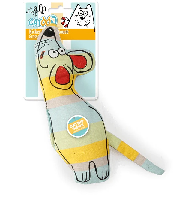 Jouet avec herbe à chat Kicker Curious Mouse All For Paws