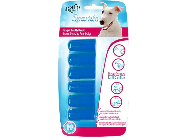 Brosse dentaire pour doigt All For Paws (paquet de 6)