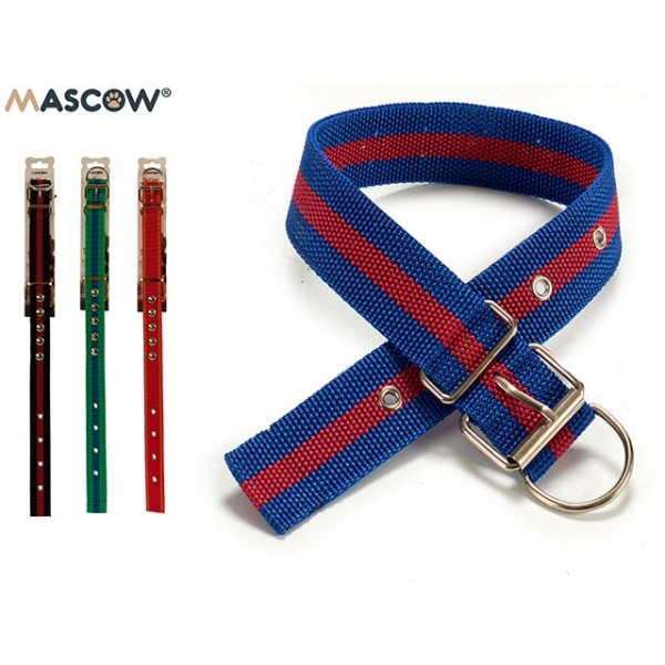 Collier en nylon avec rivets S(prix affiché) / M / L Mascow