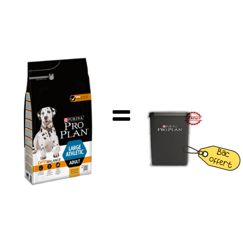 Promo Purina Pro Plan Large Athletic Adult 14 kg + Bac gratuit