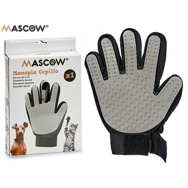Gant de massage et brossage chien et chat Mascow