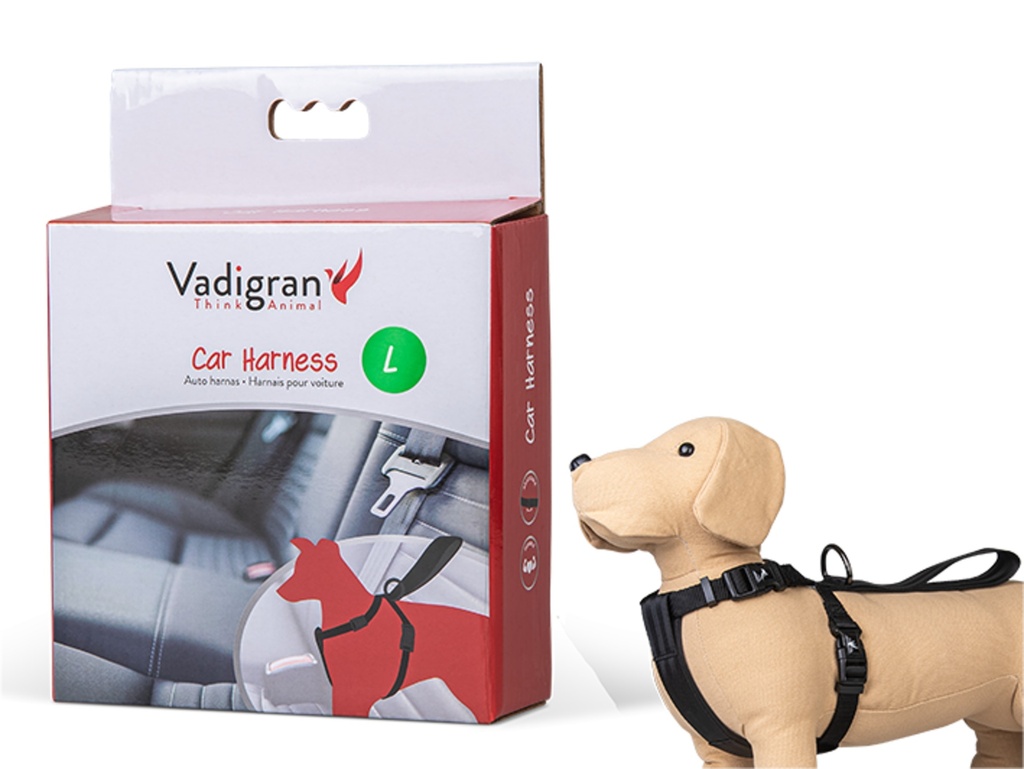 Harnais + ceinture de sécurité voiture Large - Vadigran