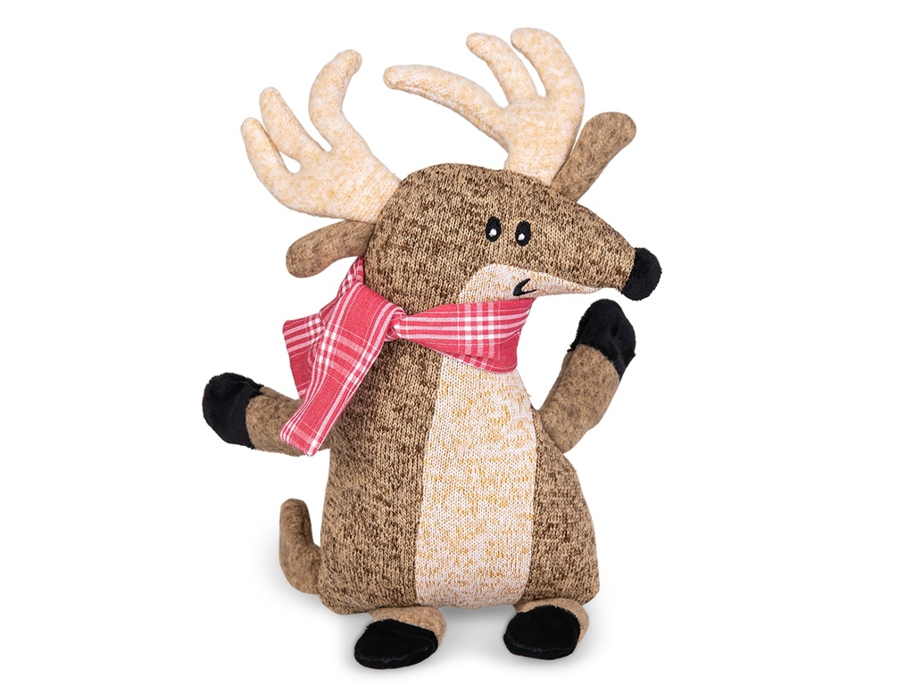 Jouet peluche tricotée pour chien Cerf Henry 35 cm - Vadigran