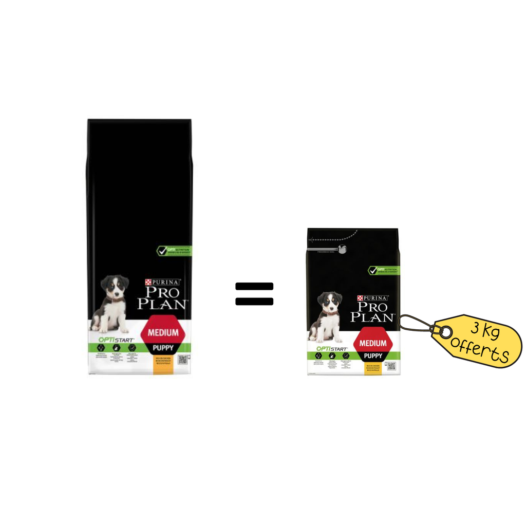 Promo Purina Pro Plan Medium Puppy 12 kg + 3 kg offerts
