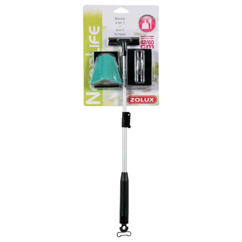 Racloir télescopique 4 en 1 en inox Zolux