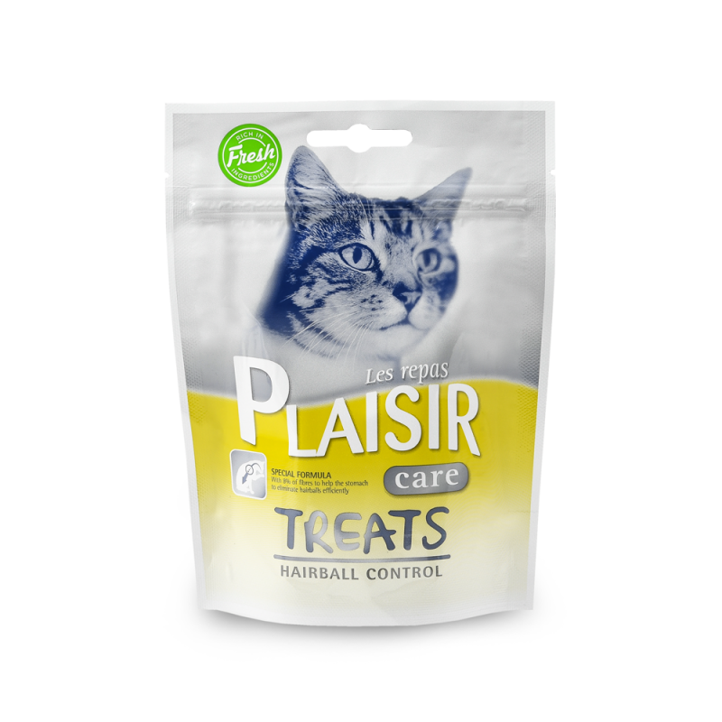 Friandise Repas Plaisir pour chat adulte anti boules de poils 60 g