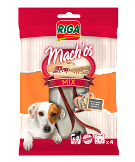 Riga Mach'Os / 4 bâtonnets à mâcher à l'agneau pour chiens moyens