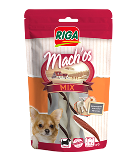 Riga Mach'Os / 6 bâtonnets à mâcher à l'agneau pour petits chiens