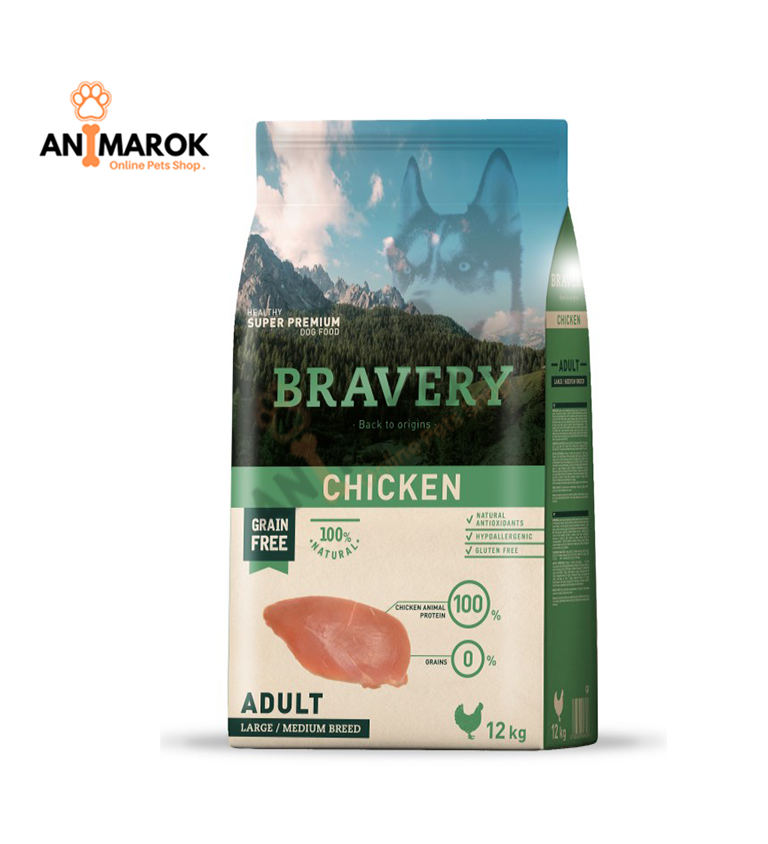 BRAVERY Poulet chien... — 12KG