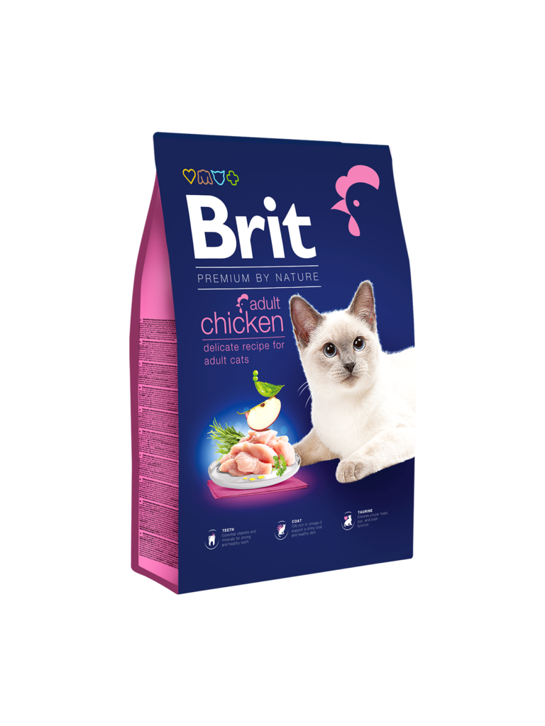Croquettes Brit Premium by Nature Adult S au poulet