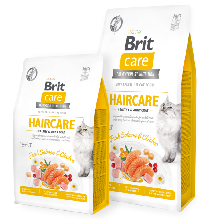 Croquettes Brit Care Cat Grain-Free Haircare Healthy & Shiny Coat