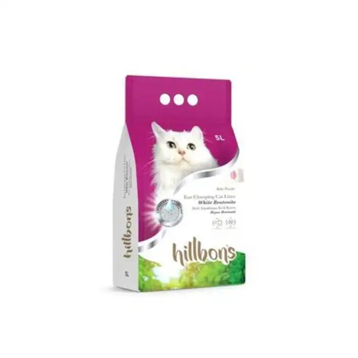 HILLBONS Litière agglomérante pour chat  Parfum Poudre de bébé