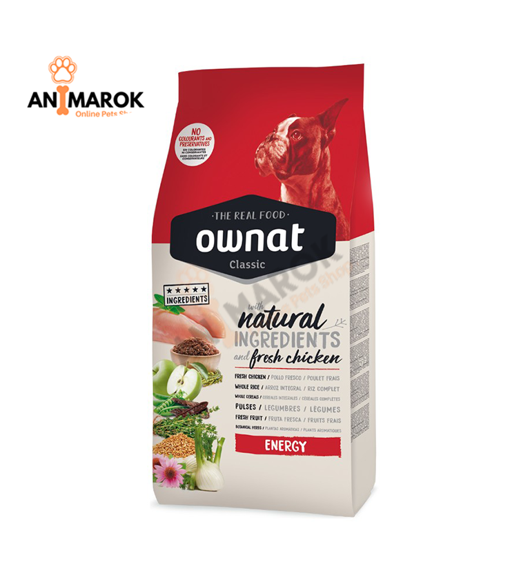 Croquettes pour chien Ownat Classic Energy