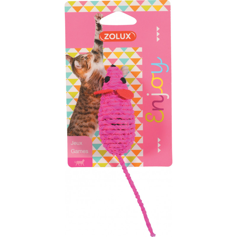 JOUET CHAT ELASTIQ SOURIS AS