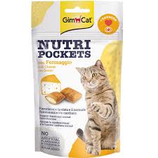GIMCAT NUTRI POCKETS WITH CHEESE 60G