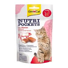 GIMCAT NUTRI POCKETS WITH BEEF 60G