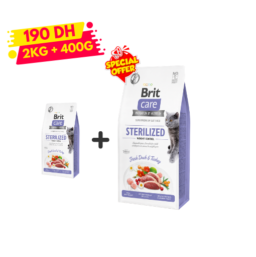BRIT CARE CAT GRAIN FREE  STERILIZED SENSITIV 7 KG