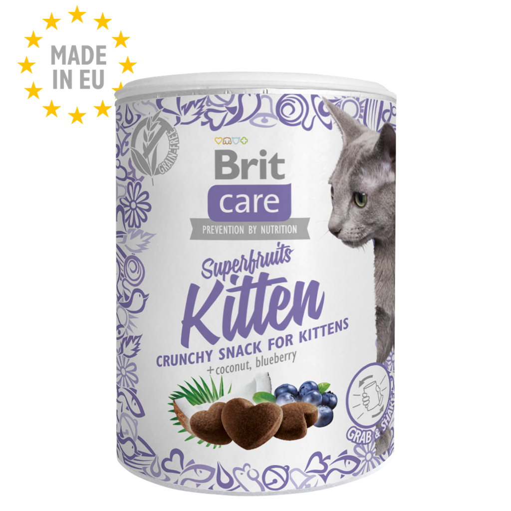BRIT CARE CAT SNACK SUPERFRUITS KITTEN 100G