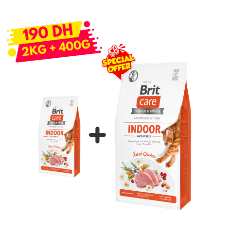 BRIT CARE CAT GRAIN FREE INDOOR ANTI STRESS 7 KG