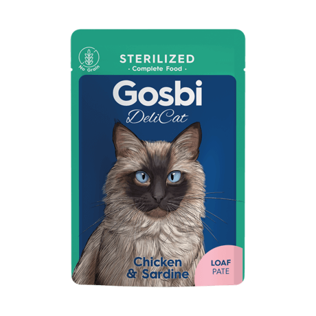GOSBI DELICAT STERILIZED CHICKEN E SARDINE 70 GR