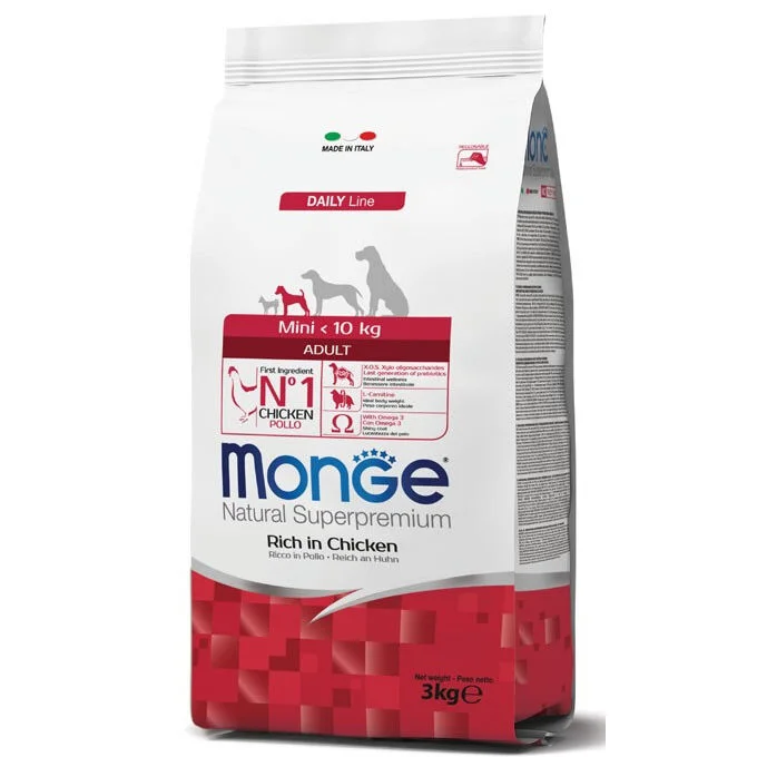Monge Mini Adult Poulet Croquettes 3kg