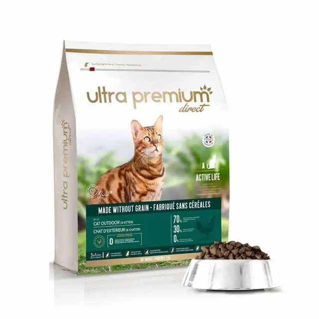 Chat adulte d’extérieur, Croquettes sans céréales 7 kg