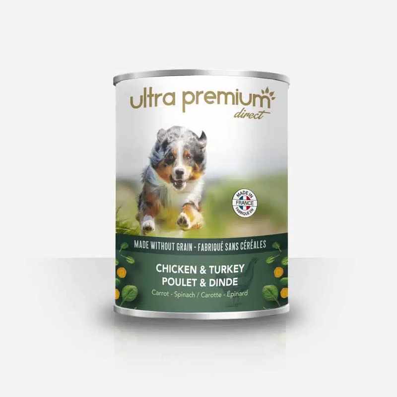 Ultra Premium Terrine poulet et dinde Pâtée sans céréales – 400gr