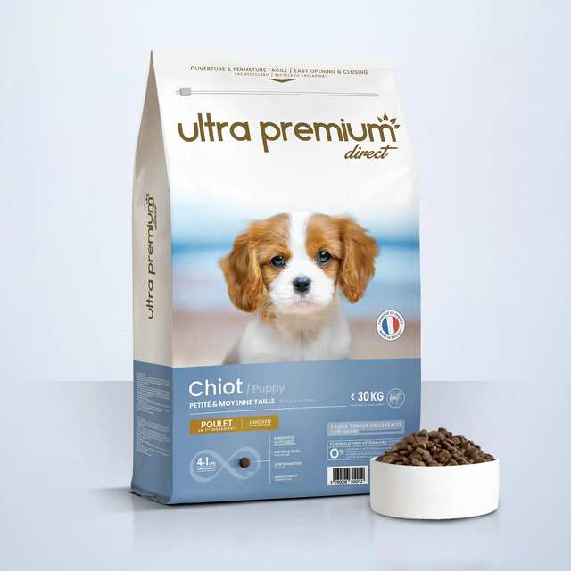 Ultra Premium Chiot de petite et moyenne taille – 30kg Croquettes super premium 4kg | 12kg