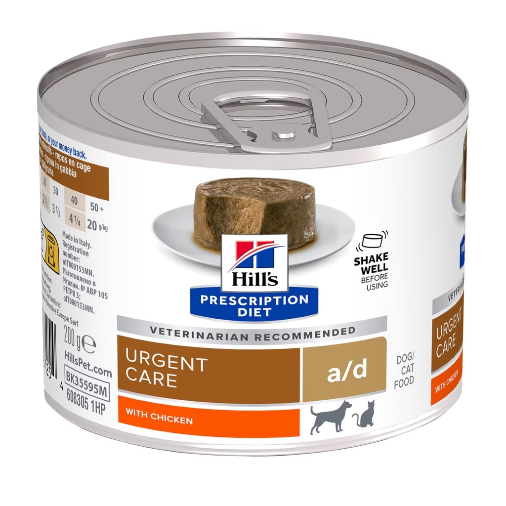 Hill’s Prescription Diet a/d RECOVERY Aliment pour Chat et Chien (200g