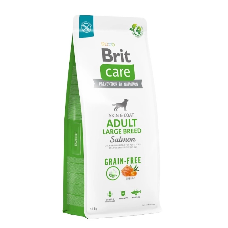 Brit Care Dog Grain Free Adult Salamon Large Breed (Saumon pour Grande Race) 12kg