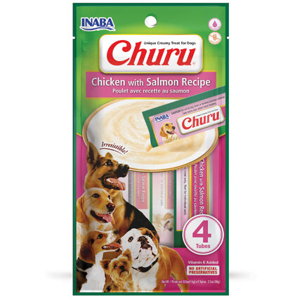 Churu Chicken with Cheese Recipe | Salmon | Tuna or Vegetables (4 Tubes) - Poulet/Saumon