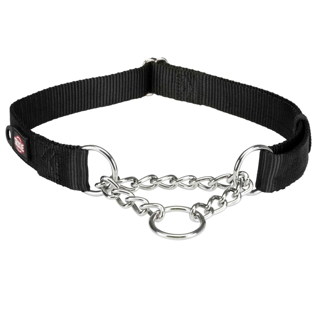 Collier anti-traction Trixie Premium, Noir pour Grand Chien 45-70cm
