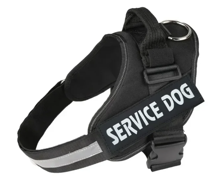 Harnais noir hyper confortable pour chien (taille S | M | L | XL | XXL) - XL, Noir