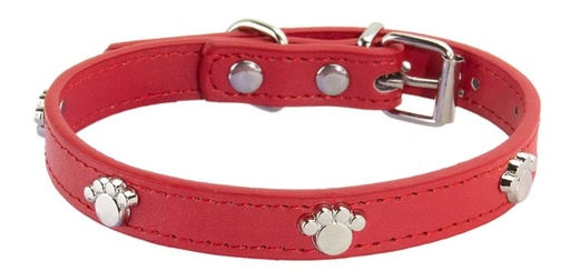 Collier pour animaux de compagnie pour petits chiens et chats rouge