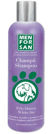 Menforsan Shampooing pour chien à poils blancs 300ml