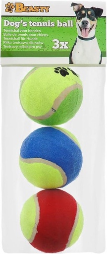 Balles De Tennis pour Chien BEASTY Lot de 3