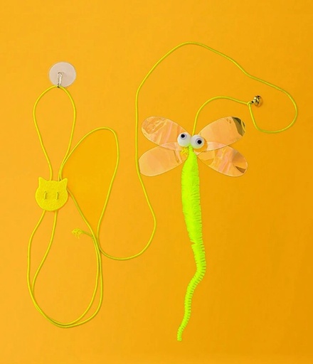 Tige de Jouet pour Chat avec Cloche et Plume