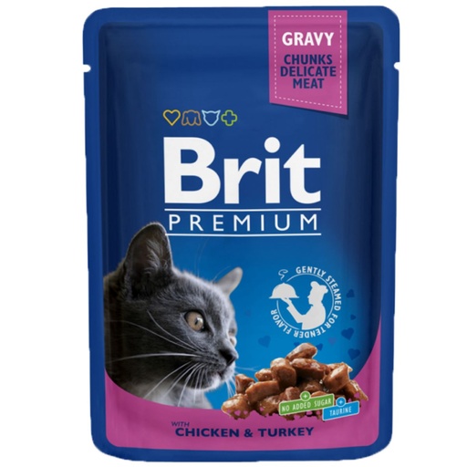 Brit Premium Pochons au Poulet et Dinde 100g (Copie)