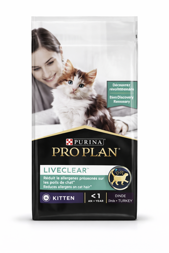 Pro Plan LiveClear Kitten Rich en Dinde 1,4 Kg