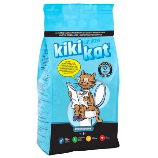 Kikikat Litiére Agglomérante parfum de Carbon 10L