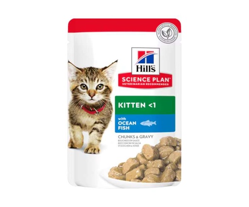 Pâtée Hill’s Science Plan pour chaton Kitten poisson de mer 85g