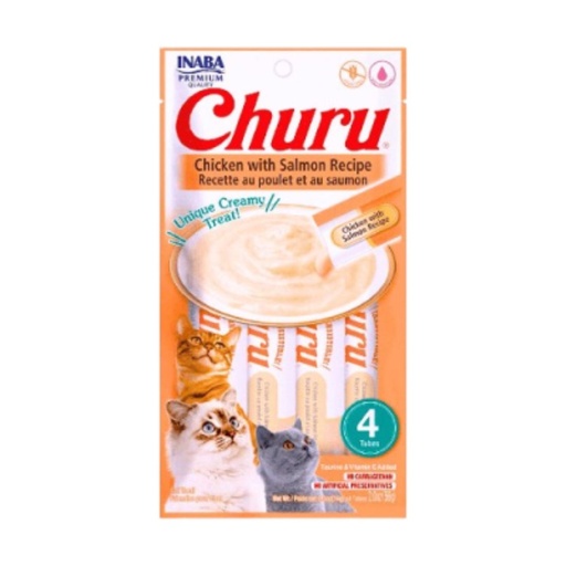 Churu Recette au poulet et au saumon 56 g pour chat