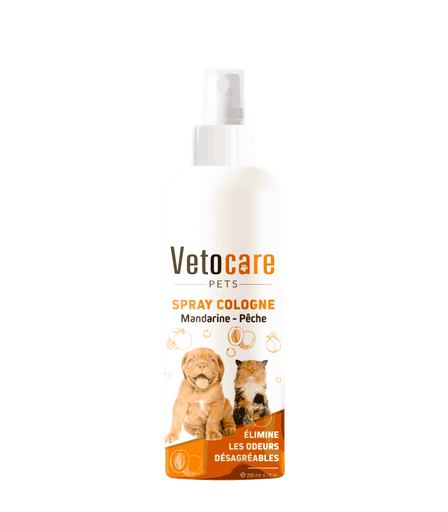 Vetocare pets spray Cologne mandarine pêche 200ml