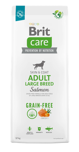 Brit Care Dog Grain Free Adult Salamon Large Breed (Saumon pour Grande Race) 3kg
