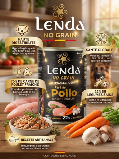 [200514] Pâté Poulet avec Carrotes Sans Céréales Spéciale Soins Hypoallergenic: 400g