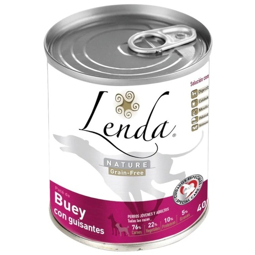 [200521] Pâtée Hypoallergenique Nature GRAIN-FREE 400GR pr CHIENS: Boeuf aux petits pois