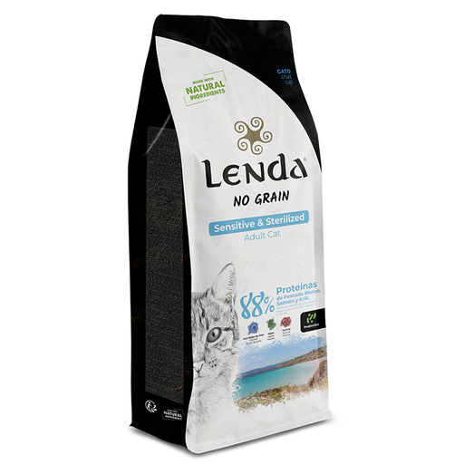 [201535] Croquette Chat Sensitive & Gastro (Hypoallérgenique) & Sterilized Grain-Free 2kg: Adult CAT